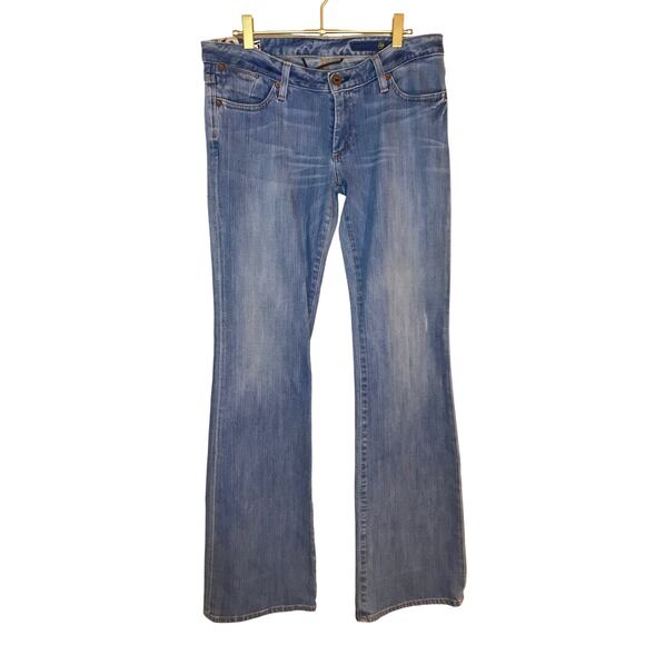 AG Adriano Goldschmied Angel Light Wash Bootcut Jeans 30 Low Rise Y2K - Picture 1 of 11